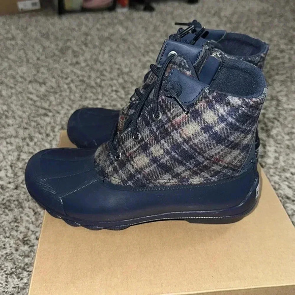 Sperry Syren Gulf Wool Navy Boots - Picture 2 of 6